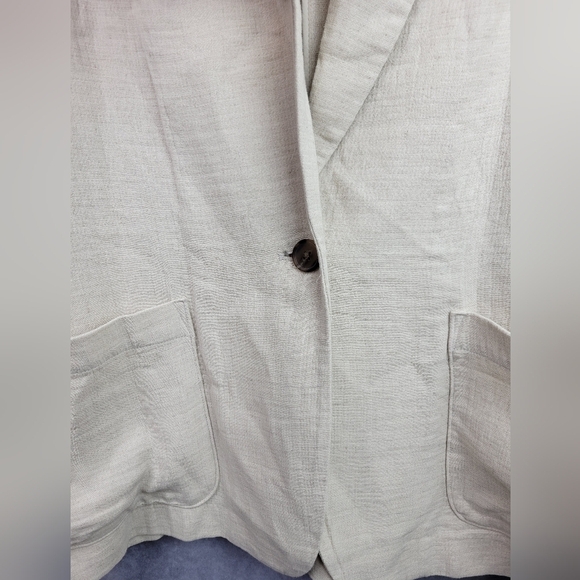 ANA A New Approach Casual Blazer Womens Cotton Linen Blend Size XL - Picture 3 of 11